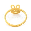 Animal 201 Stainless Steel Adjustable Rings for Women RJEW-D082-05H-3