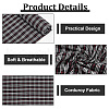 Tartan Pattern Cotton Craft Fabric DIY-WH0453-62-4