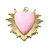 Brass Enamel Pendants KK-B136-08G-04-1
