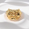 Brass Cuff Rings for Women RJEW-U041-04G-2