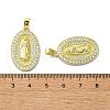 Rack Plating Brass Micro Pave Cubic Zirconia Pendants KK-R157-14A-G-3