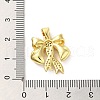 Brass Micro Pave Clear Cubic Zirconia Pendants FIND-Z041-10G-3