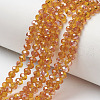 Electroplate Glass Beads Strands EGLA-A034-T4mm-J11-1