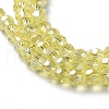 Electroplate Glass Bead Strands X-EGLA-R015-4mm-26-2