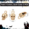 Unicraftale 6Pcs 3 Colors Retro 304 Stainless Steel Pendants STAS-UN0060-21-3