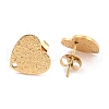 Ion Plating(IP) 304 Stainless Steel Stud Earring Findings X-EJEW-O104-14G-2