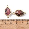 Natural Mixed Stone Faceted Connector Charms G-H323-05G-4