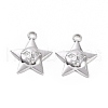 Non-Tarnish 304 Stainless Steel Pendants STAS-C003-14P-2