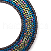 Fashewelry 4 Strands 4 Colors PVD Vacuum Plating Electroplate Non-magnetic Synthetic Hematite Bead Strands G-FW0001-16-2