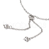 Elephant Link & Charm Bracelets BJEW-JB11702-01-4