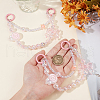Beebeecraft 2Pcs Lollipop Bowknot Acrylic Pendant Decorations DIY-BBC0002-27-3