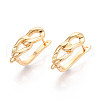 Brass Hoop Earring Findings KK-N267-25G-1