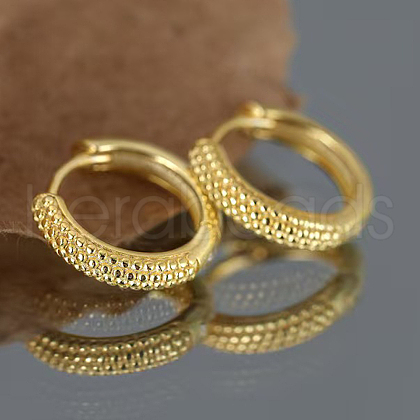 Fashionable Simple S925 Sterling Silver Circle Hoop Earrings for Work and Daily Wear PV4138-1-1