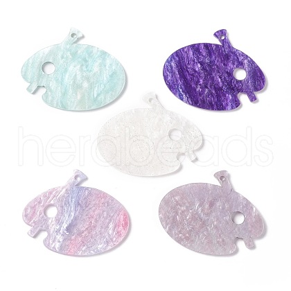 Acrylic Disc Big Pendants SACR-G015-F01-1
