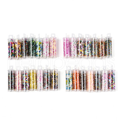 7 Bottles DIY Glass Seed Beads Sets DIY-N006-01A-1