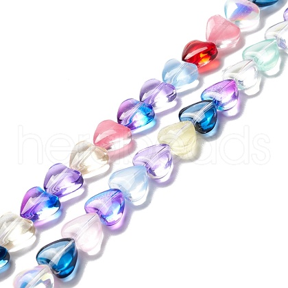 Transparent Glass Beads Strand GLAA-F112-01H-1