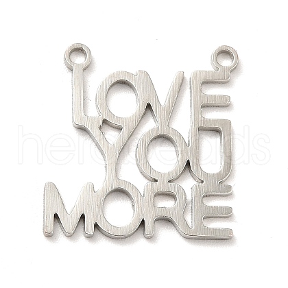 Non-Tarnish 201 Stainless Steel Pendants STAS-E175-03P-1