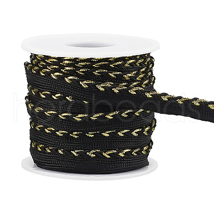BENECREAT 10 Yards Polyester Braided Lip Cord Trim OCOR-BC0006-29-1