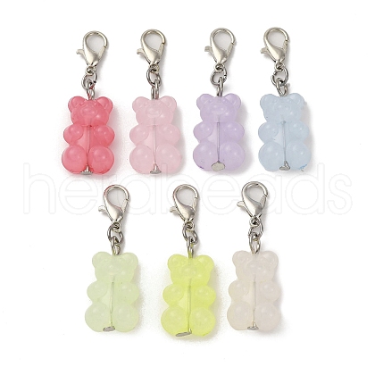 Bear Acrylic Pendant Decorations HJEW-JM03465-1