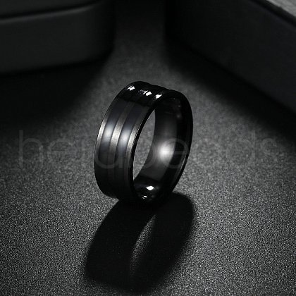 304 Stainless Steel Enamel Finger Rings for Men FS-WGADAB4-07-1