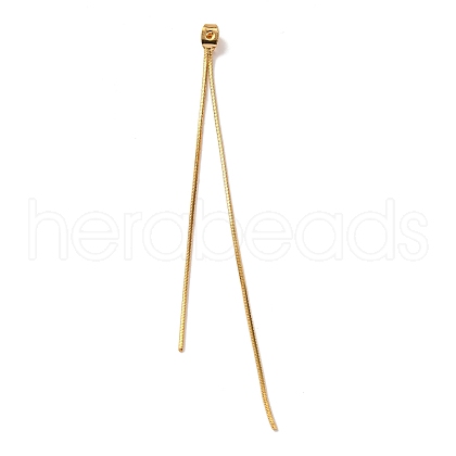 Brass Snake Chain Ear Nuts KK-G510-14G-1