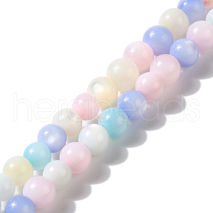 Ice Cream Color Dyed Natural Freshwater Shell Beads Strands X1-SHEL-G018-01B-1