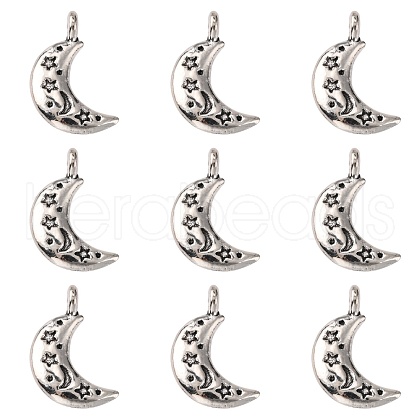 Tibetan Style Alloy Pendants X-TIBEP-S299-27AS-RS-1