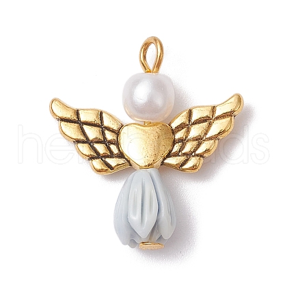 Angel Resin & Acrylic Pendants PALLOY-JF02565-02S-1