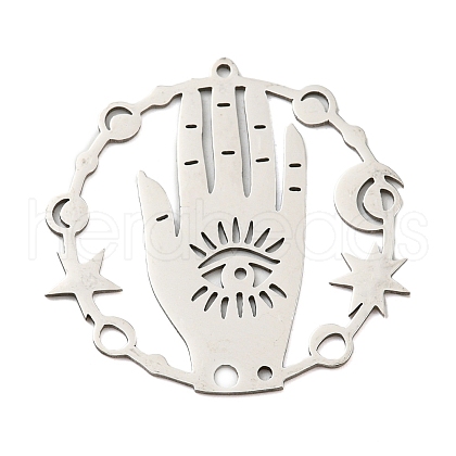 Non-Tarnish 201 Stainless Steel Pendants STAS-M318-09P-1