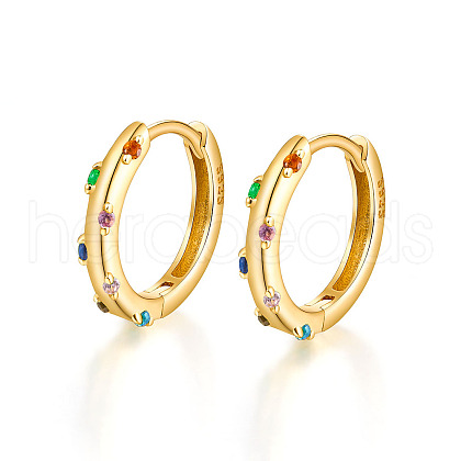 Elegant S925 Sterling Silver Hoop Earrings EH3926-11-1