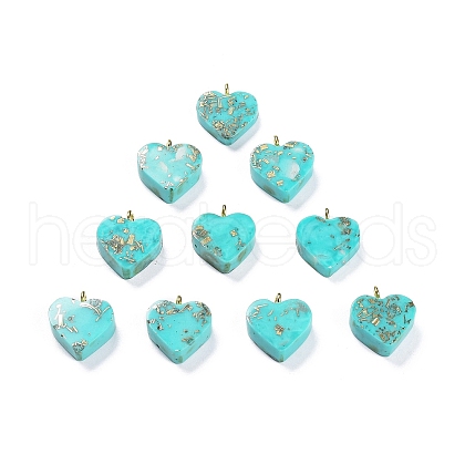 Synthetic Turquoise Pendants G-C034-13G-1