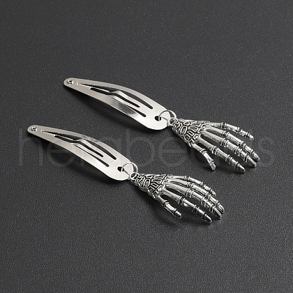 Alloy Snap Hair Clips PW-WG99FF8-01-1