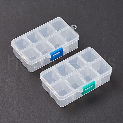 (Defective Closeout Sale: Scratch Mark) Plastic Bead Storage Containers CON-XCP0007-15-1