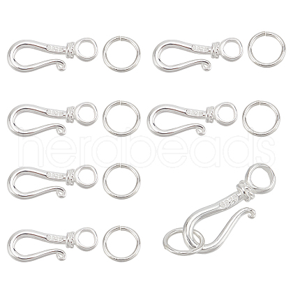   925 Sterling Silver Hook Clasps STER-PH0002-07-1