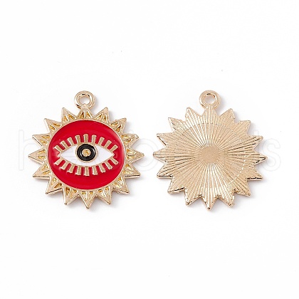 Alloy Enamel Pendants ENAM-G209-01KCG-02-1