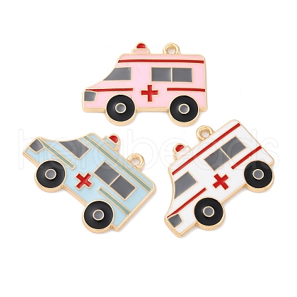 Alloy Enamel Pendants FIND-M060-17G-1