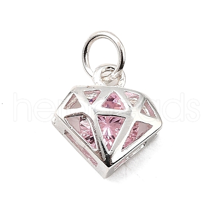 S925 Sterling Silver with Cubic Zirconia Charms STER-Q006-05B-S-1