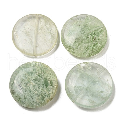 Green Watermelon Stone Glass Beads G-B070-17B-1