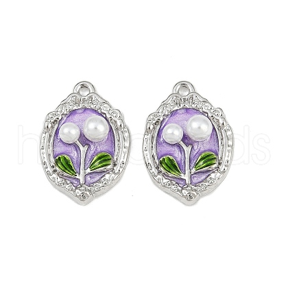 Alloy Enamel Pendants PALLOY-P311-01D-P-1
