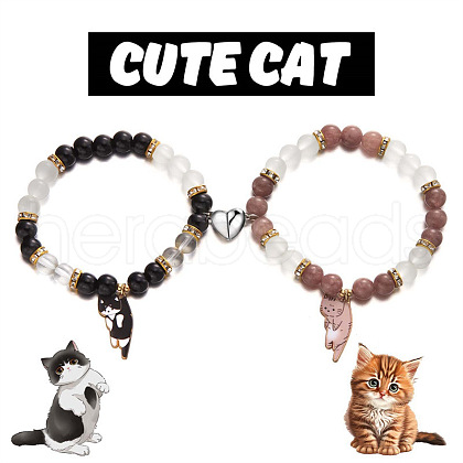 Couples Beaded Bracelet Jewelry for Unisex PW-WGD304B-02-1
