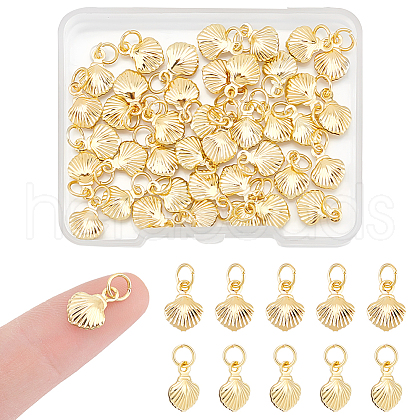 Unicraftale 40Pcs Brass Charms KK-UN0002-37-1