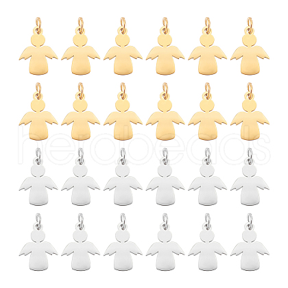 Unicraftale 12Pcs 2 Colors 201 Stainless Steel Pendants STAS-UN0053-68-1