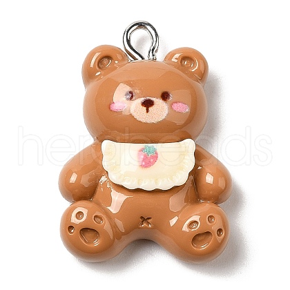 Opaque Resin Pendants RESI-C037-02A-1
