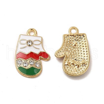 Christmas Alloy Enamel Pendants ENAM-M053-10G-1