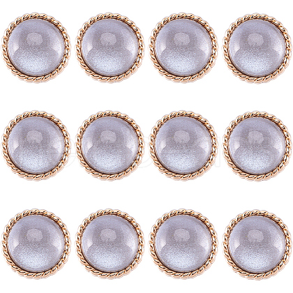 Gorgecraft 12Pcs ABS Plastic Shank Buttons BUTT-GF0003-47C-1