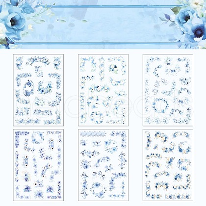 Vintage Plant Collage European Floral Border PW-WGA3304-01-1