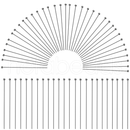 SUNNYCLUE 400Pcs 304 Stainless Steel Ball Head Pins STAS-SC0007-79-1