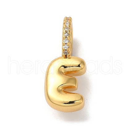 Brass Micro Pave Cubic Zirconia Pendants KK-K345-13E-G-1