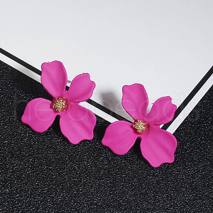 Flower Alloy Stud Earrings WGD3727-03-1