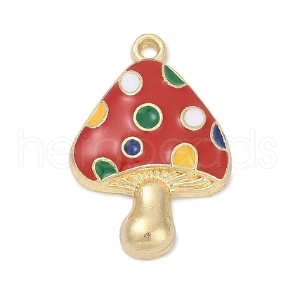 Alloy Enamel Pendants PALLOY-V003-04G-02-1